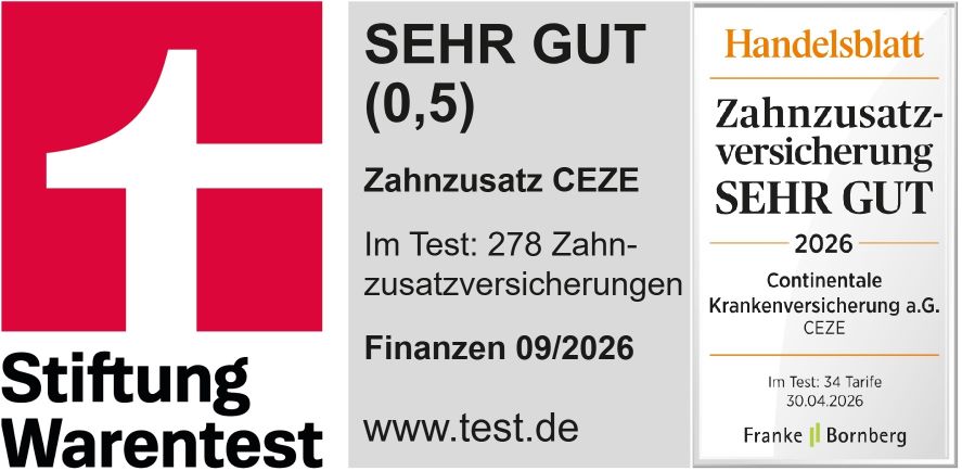 Stiftung Warentest Stiftung Warentest SEHR GUT 0 5 Stand: 09.2026 Handelsblatt Test SEHR GUT CEZE Handelsblatt sehr gut Stand: 04.2026